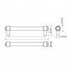 Uchwyt Gamet RE23-0448-G0031 stare srebro